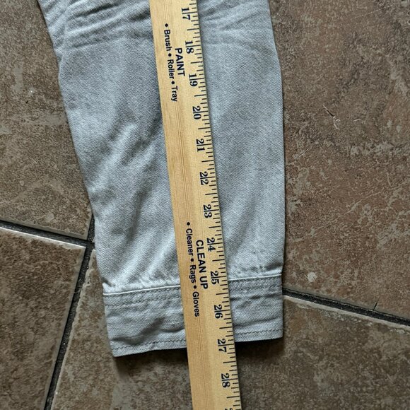 Rocawear Gray Wash Denim Jacket Classic Trucker Button Front Size XL NWT - Picture 7 of 11